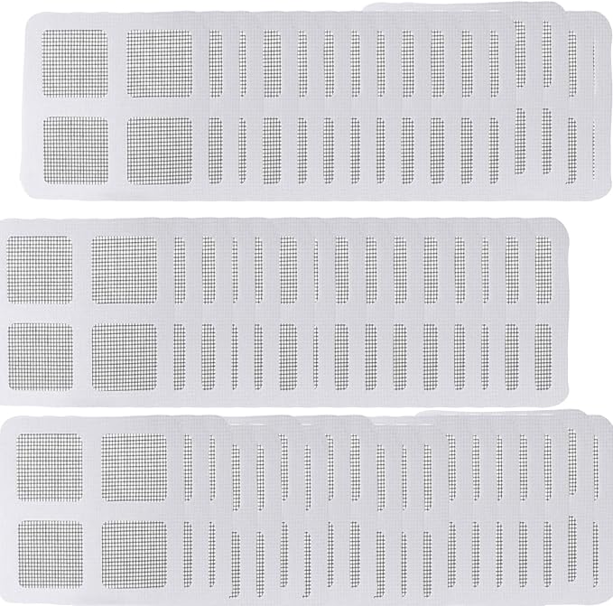 100 PCS Disposable Shower Drain Hair Catcher Disposable Mesh Adhesive Drain Covers Sticker Drain Stickers to Catch Hair for Bath & Tub Sink Shower Drain Mesh Cover for Human & Pet Hair