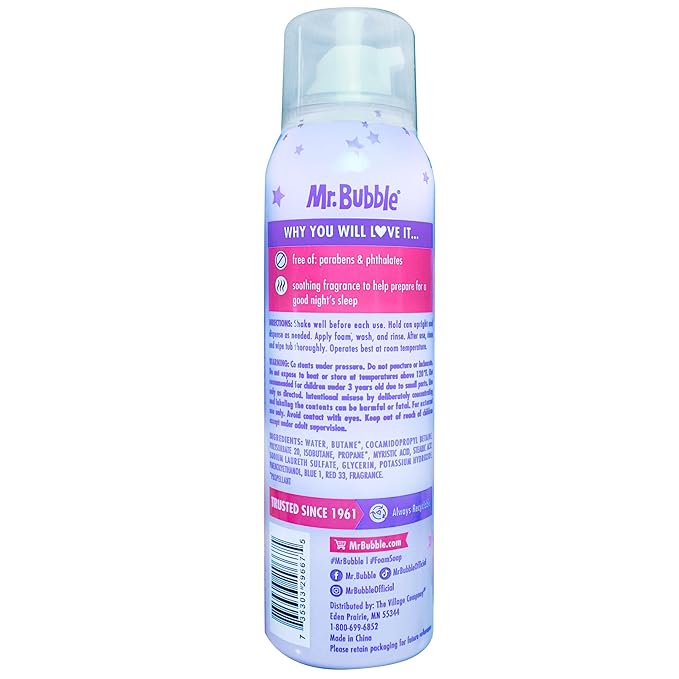 Mr. Bubble Calm & Sleep Foam Soap, 4 oz, 4 pack
