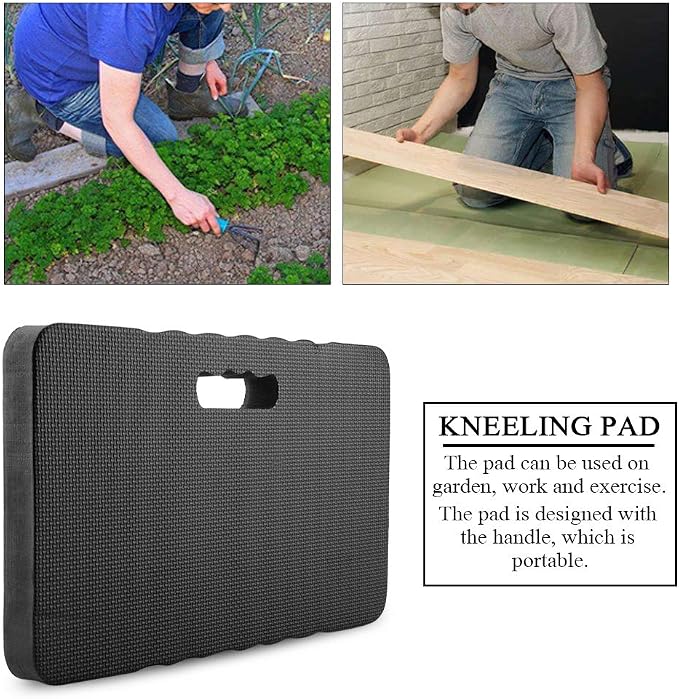 Kneeling Pad,Garden Kneeling Mat,Eva Knee Protection Pad for Gardening,Exercise Kneeler Mat,for Gardening,Baby Bath,Yoga,Pilate, 17.72*11.02*1.57in Knee Pads for Garden Tools Outdoor Cushions(Black)