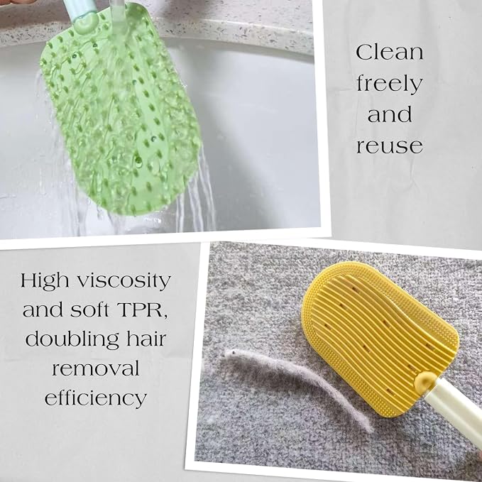 Soft Cat Brush,Cat Brush for Shedding,Pet Bath Brush(3pcs) | 2-in-1 Cat brush,for Indoor Cats,Short Haired Cats,Pet Hair Removal Tool，Massage ,Grooming ,Small Pet Brushes for Shedding