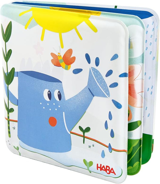 HABA Magic Rain Bath Book – Color Changing Soft Baby Book and Waterproof Bath Toy for Sensory Water Play for Toddlers