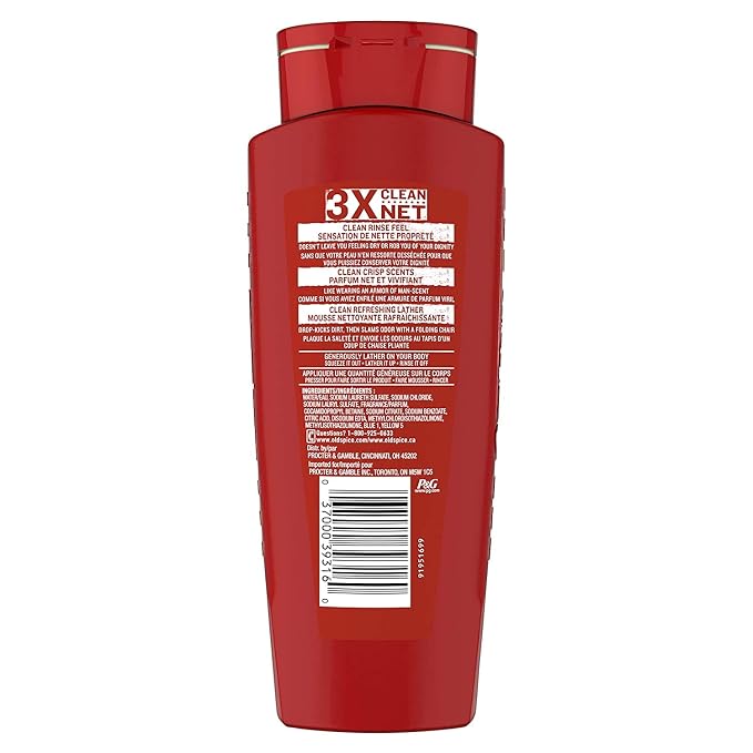 Old Spice High Endurance Body Wash for Men, Pure Sport Scent, 18 FL OZ (532 mL)
