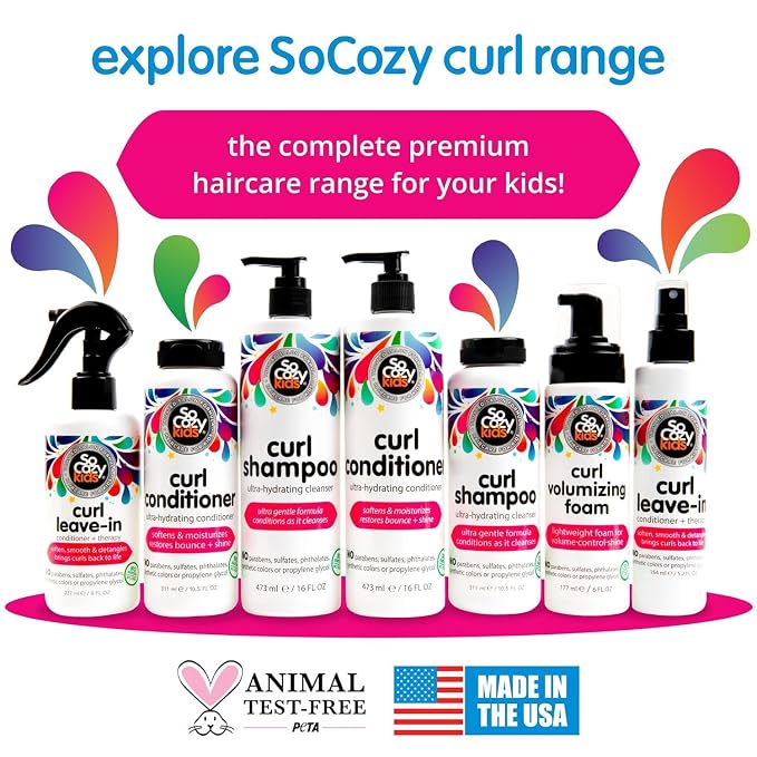 So Cozy Curl Shampoo & Curl Conditioner Bundle for Kids