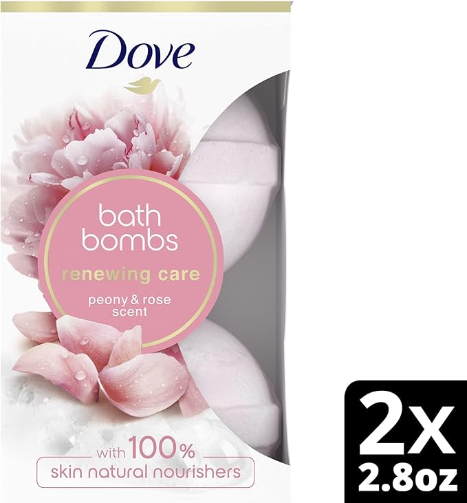 Dove, Nourishing Secrets, Bath Bombs, Peony and Rose, 2 Bath Bombs, 2.8 oz (79 g) Each