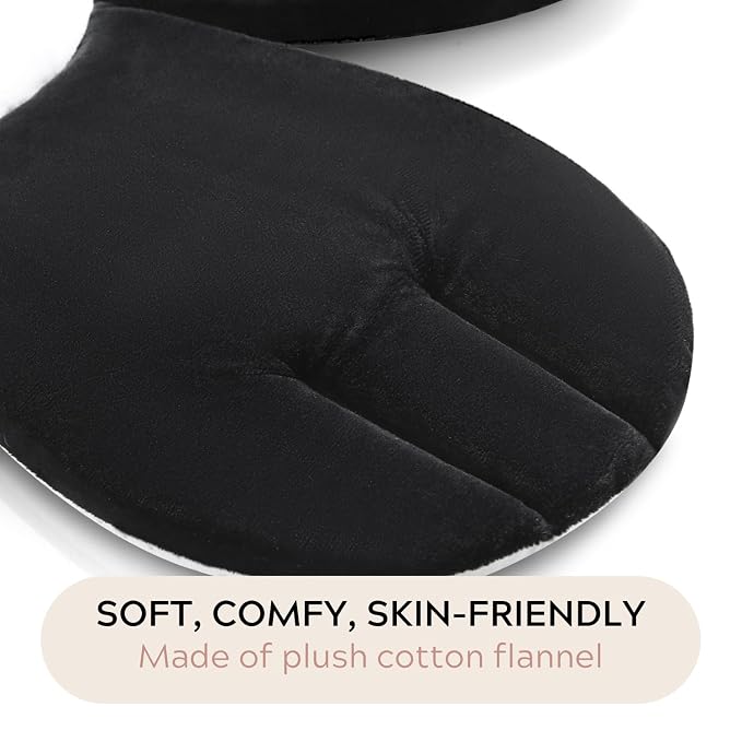 PandaEar Baby Bath Pad for Infant Newborn | Bath Seat Soft Panda Cushion Mat for Sink Bathtub Essentials Shower Gift (Black)