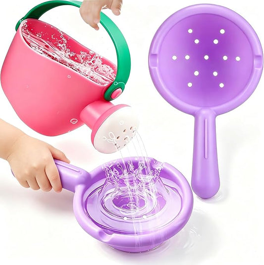 Baby Bath Toys for Kids Ages 1-3 Toddler Bath Toys Mold Free Water Table Accessoire Toys for 2-4 Bathtub Sand Beach Swimming Pool Water Toys for 1+ Year Old Boy Girl Gifts 3 PCS