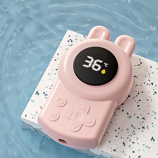 Haofy Baby Bath Thermometer, Digital Water Thermometer with LED Display IP67 Color for Infant Toddler Bathtub Pool (Pinkish)