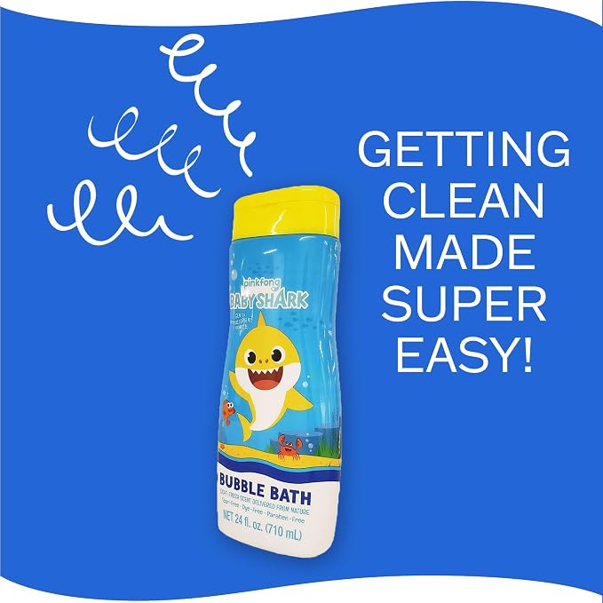 Centric Brands Baby Shark 24 fl oz Gentle Fresh Scent Bubble Bath, Multicolor, One Size
