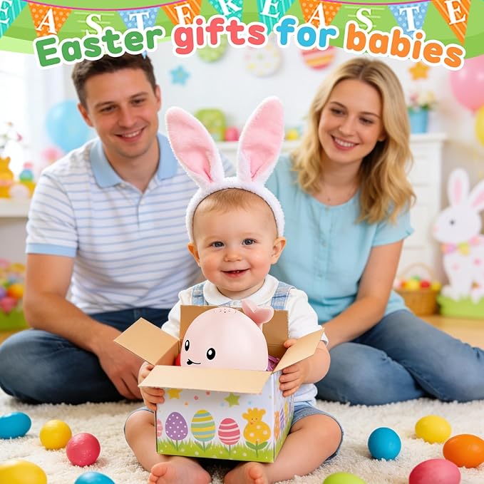 Baby Girl Bath Toys, Easter Basket Stuffers for Babies 1 Year Old Girl Gift, Toddler Bath Toys for Kids Ages 1-3, Light Up Whale Bath Toy Sprinkler Baby Toy 6-12-18 Months Bathtub Fountain Toy