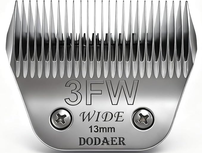 3FW Dog Grooming Blade Compatible with Andis, Wahl, Oster A5 Clippers | Cut 13mm (1/2"), For Large Dogs, Cats, Other Pets