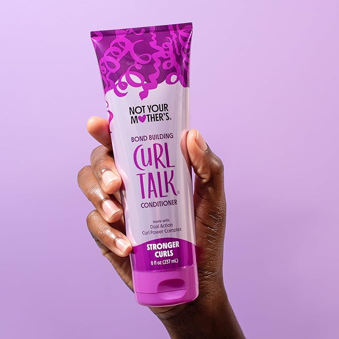 Not Your Mother's Curl Talk Bond Building Shampoo and Conditioner (2-Pack) - 8 fl oz - Strengthening Shampoo and Conditioner Set for Curly Hair - Designed for Curls, Waves, and Coils