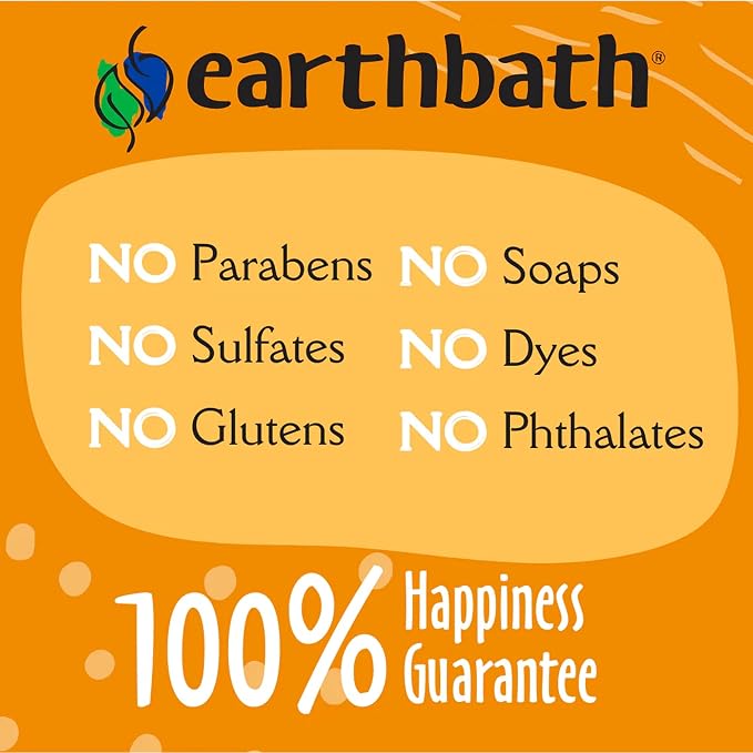 earthbath, Lavender Dog Shampoo - Coat Brightening Shampoo for Dogs, Deodorizing Dog Wash, Made in USA, Shampoo for Smelly Dogs, Cruelty Free Pet Shampoos - 16 Oz (1 Pack)