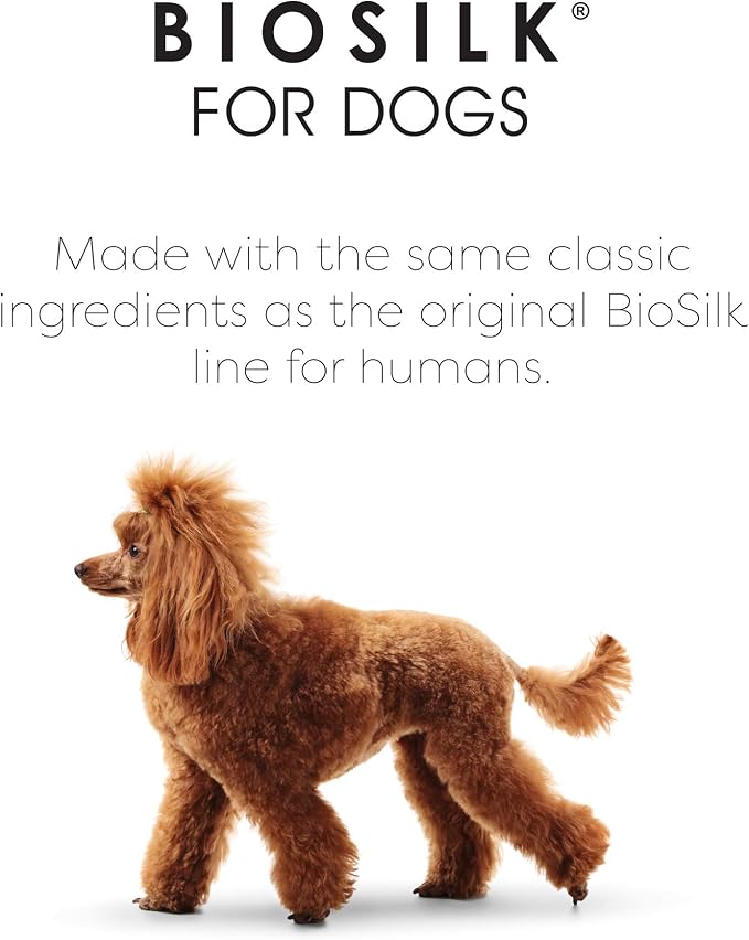 BioSilk Silk Therapy Conditioning Detangling Spray for Dogs with Natural Coconut Oil, Leave-In Detangler and Conditioner, Dematting Grooming Spray, Sulfate Free, 7 Fl Oz