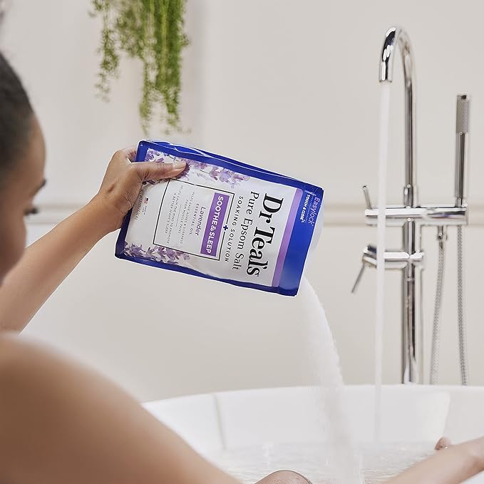 Dr Teal's Epsom Salt Soaking Solution, Soothe & Sleep, Lavender, 3lbs