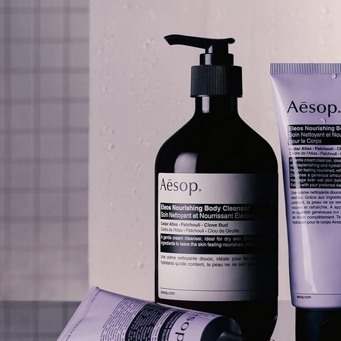 Aesop Eleos Nourishing Body Cleanser Refill | Moisturizing Body Wash for Dry, Dehydrated Skin | Made with Shea Butter & Lavender Oil | 500 mL / 16.9 oz - Recyclable Bottle