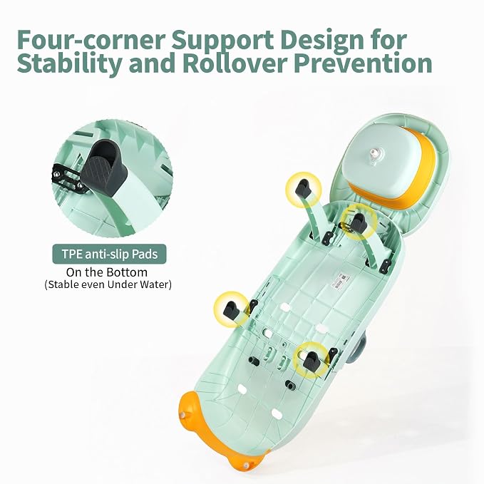 Hair Washing Station for Kids Children's Shower Seat Adjustable Children Shampoo Chair Bath Seat Household Foldable for 1 to 16 Years Old