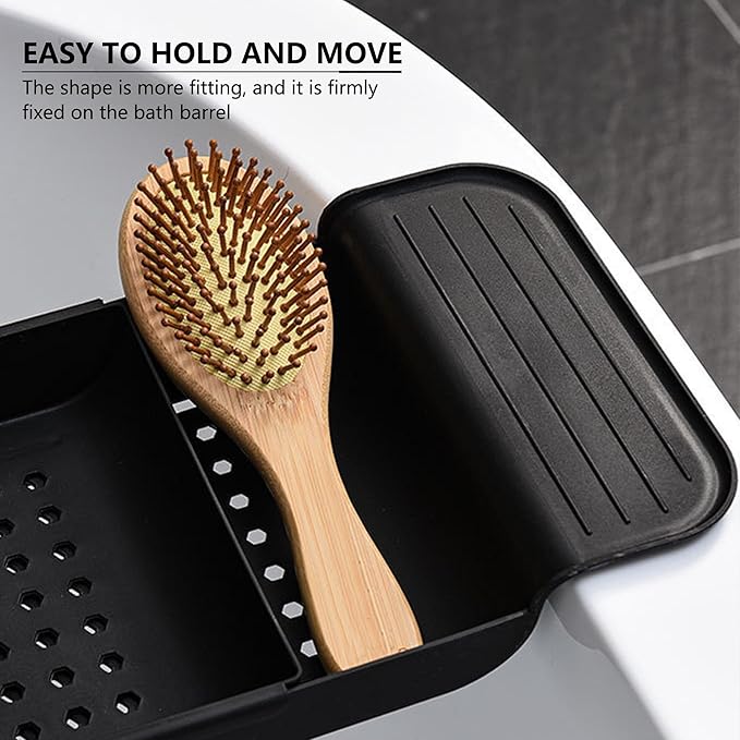 Bath Tub Tray - Stretchable, Strong Load-Bearing, Plastic, Anti-Slip Design - Ultimate Bathtub Caddy Tray