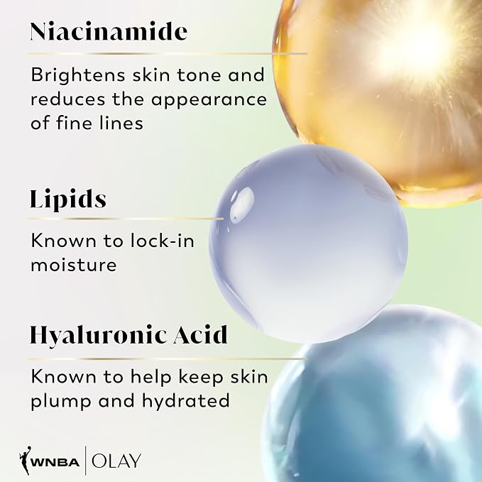 Olay Body Wash for Women, WNBA, Intensely Hydrating, Hyaluronic Acid Serum, Hydration On/Off Court, Improves Moisture Barrier, Vitamin B3 Complex, All Skin Types, Courtside Citrus Scent, 20 fl oz