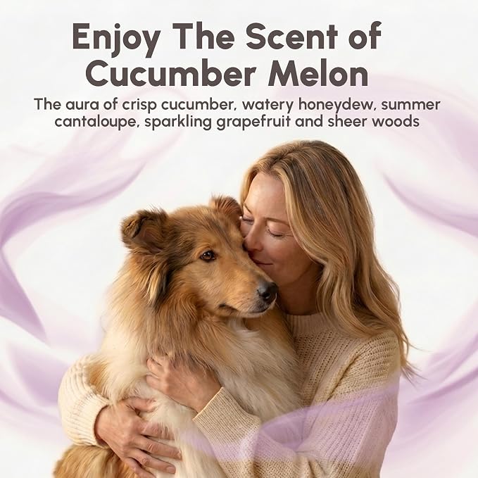 Best Shot Scentament Spa Botanical Body Splash, Body Spray For Pets, Cat And Dog Cologne Spray, Cucumber Melon, 8 Oz.