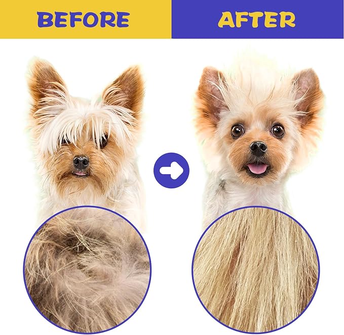 CAPHONT Flea Comb for Cats with Handle, 4 Pcs Flea Brush Tear Stain Comb Grooming Face and Matted Hair Paws Pet Lice Comb for Small, Medium & Large Cat Dog Kitten Rabbit