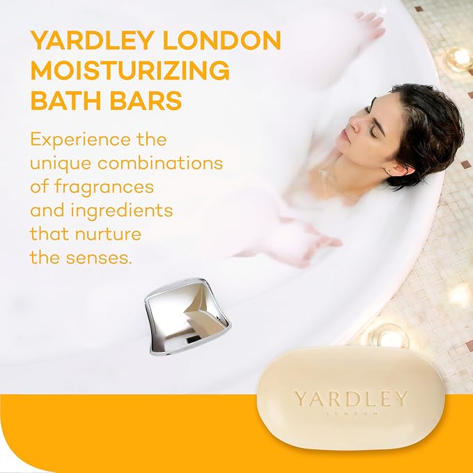 Yardley London Shea Buttermilk Sensitive Skin Naturally Moisturizing Bath Bar, 4.25 ounce