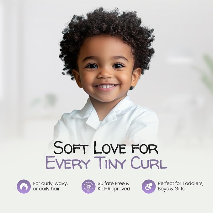 MAYA MARI Kids Shampoo and Conditioner 2 in 1, 32 oz Family Size Bottle, Sulfate Free, Paraben Free, Tear Free, Dye Free, Coconut Lime Twist, Made in Los Angeles for Toddlers and Curly Hair