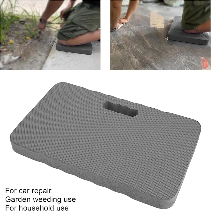Garden Kneeling Pad, 4cm Thickness EVA Garden Kneeling Cushion, Portable Kneeling Pad for Gardening Cleaning Baby Bath Yoga (Gray)
