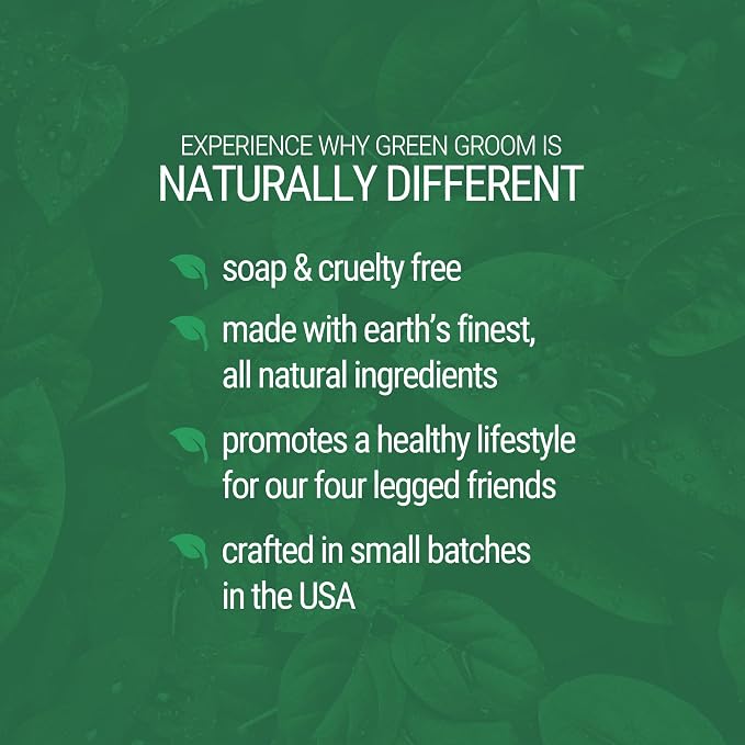 Green Groom Odor Eliminator Dog Shampoo, 16 oz - Crafted with Odortrol, All Natural Ingredients, Antioxidant Rich, Eliminates Smelly Pet Odors, Powerful Deodorizing Formula, Professional Grade