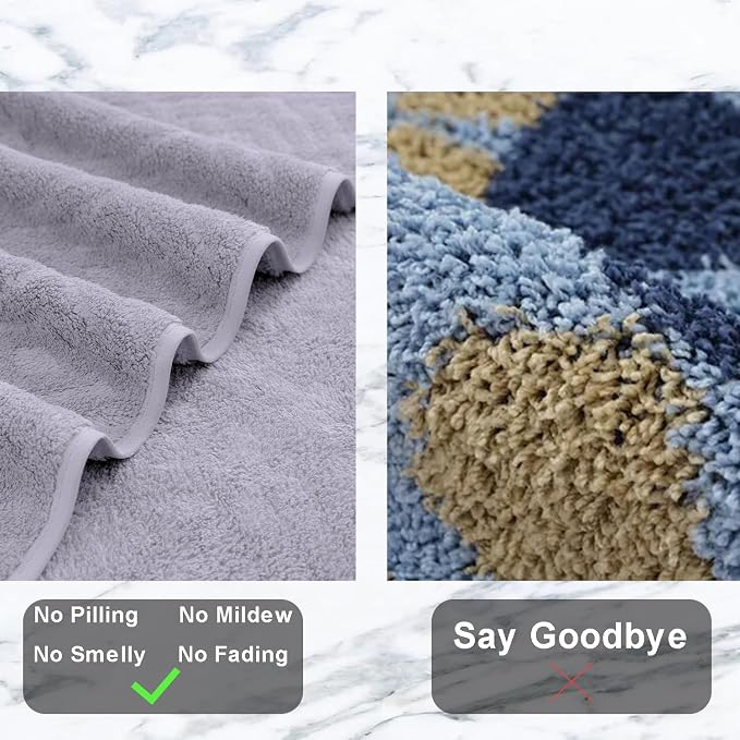 Ferdilan 4 Pack Bath Towels Extra Large 35"x 70"Highly Absorbent Quick Dry Bath Towels Oversized Microfiber Bath Sheets Soft Luxurious Towels for Bathroom Kitchen Spa Hotel Gym-Light Purple