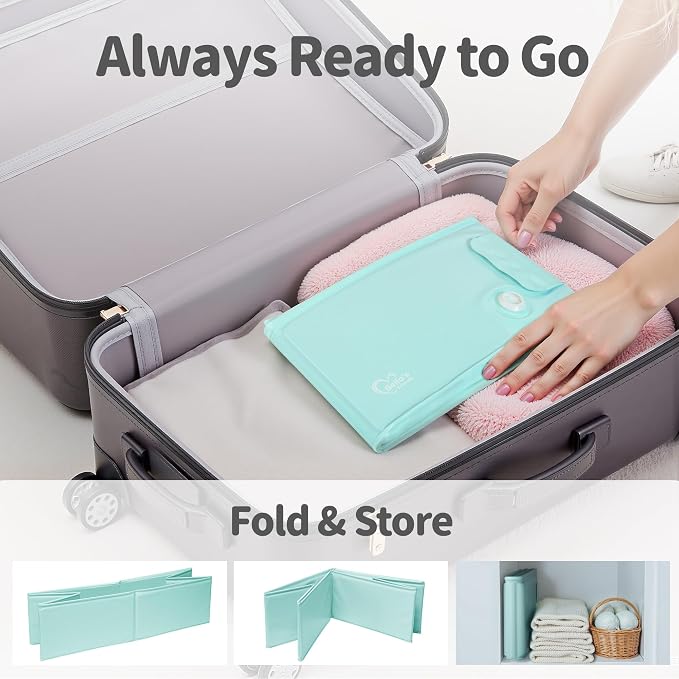 Baby Bathtub for 6M-3Y Toddler, Baby Shower Gifts & Registry Search for Boys Girls, Collapsible & Portable Bathtub for Beach Vacation Travel, Bath Essentials for Toddler, Newborn, Kids