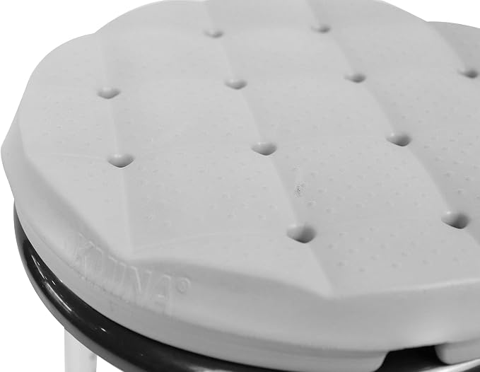 KMINA Cushion for Shower Chair Round 13 Inch, Waterproof Foam Bath Seat Cushion, Kneeling Pads for Gardening, Patented, Made in Europe
