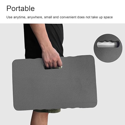 Yinhing Extra Thick Kneeling Pad, Yaga Kneeling Cushion for Gardening Cleaning Baby Bath Yoga,EVA Garden Kneeler Pad with Water Resistant Material 46x28x4cm (Gray)