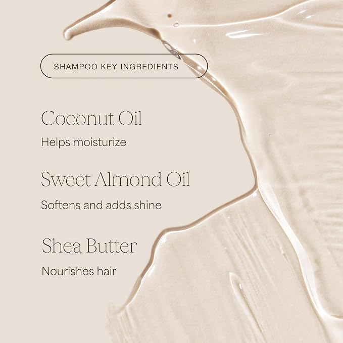 Raw Sugar The Moisture Smoothie Shampoo and Conditioner with Coconut Oil, Agave, & Sweet Almond Oil, Hydrates & Nourishes Dry Hair, Formulated without SLS/SLES or Parabens