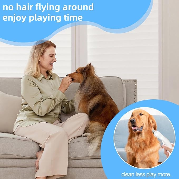 Undercoat Rake for Dogs & Cats, Deshedding Brush for Long haired Pets,Dog Brush for Shedding with Release Button,Best Cat Undercoat Brush&Deshedding Tool for Grooming (Creamy-White)