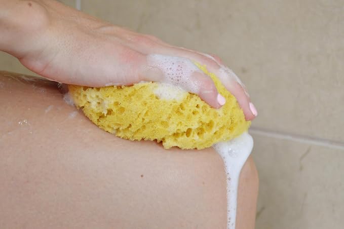 Natural Elements Foam Bath Sponges, Spa Experience at Home, Pack of 3