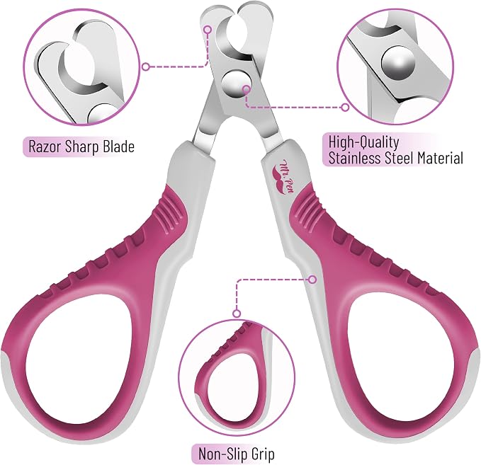 Mr. Pen- Cat Nail Clipper, Stainless Steel | Professional Sharp Cat Claw Trimmer for Small and Medium Cats, Pet Nail Clipper with Sturdy Non Slip Handle