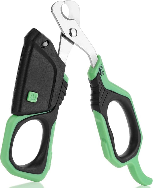 Mr. Pen- Cat Nail Clipper with Adjustable LED Light, Green Cat Nail Trimmer | Cat Claw Clippers, Cat Clippers for Nails, Pet Nail Clippers, Kitten Nail Clipper, Small Dog Nail Clipper Cat Claw Trimmer
