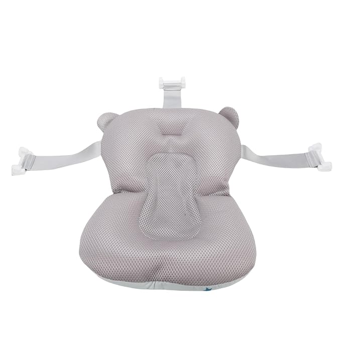 Garosa Baby Bath Seat, Polypropylene Support Net with Sit Recline Function, Floating Baby Bath Pillow for Newborns and Toddlers (Star Pattern)
