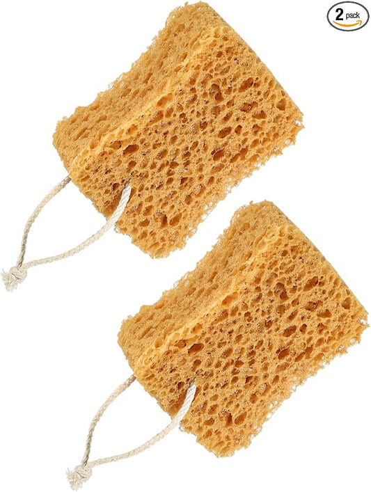 Bath Sponge, 2 Pcs Large Bath Sponges for Shower Soft Loofah Exfoliating Body Sponge for Women Men Home Bathroom Face Body Washing Bathing Deep Cleansing
