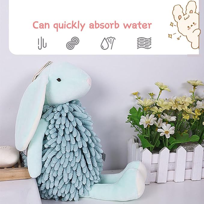 Chenille Hand Towel, Soft Absorbent Chenille Ball Towel, Microfiber Towels for Bathroom (01)