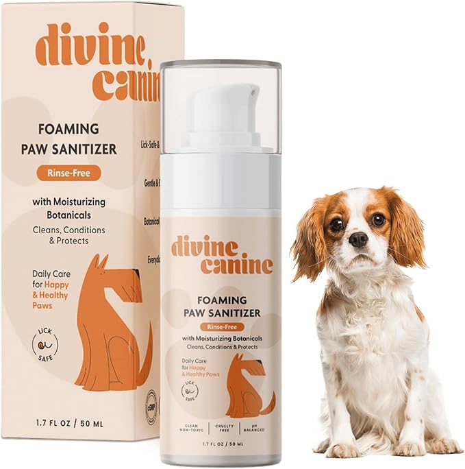Foam Dog Paw Cleaner - No-Rinse Waterless Wash - 1.7 Fl Oz