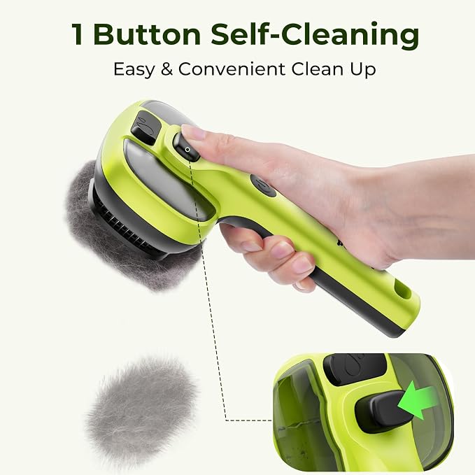 Pecute Self-Cleaning Steam Dog Cat Brush for Heavy Shedding/Long Coats | Gentle, Undercoat removal & smoothing, Shedding control, For water-anxious pets, 2 cool mist modes, XL tank, 240-min runtime
