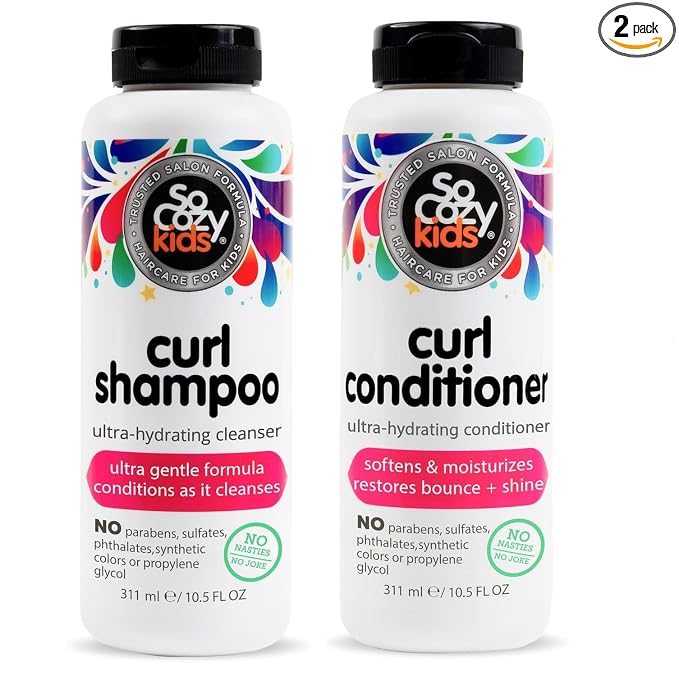 So Cozy Curl Shampoo & Curl Conditioner Bundle for Kids