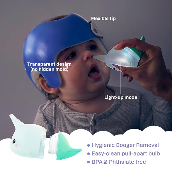 Playhouse MD Sick Day Starter Healthcare Kit – 3-in-1 Infrared Baby Thermometer for Kids, Nasal Aspirator Bulb & Medicine Kit with Oral Syringe & Medicine Dispenser | Toddler & Baby Essentials