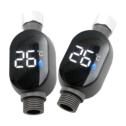Shower Thermometer, Water Temperature Thermometers, Bath Water Thermometer with Led Digital Display for Baby Bath Home Bathroom Kitchen