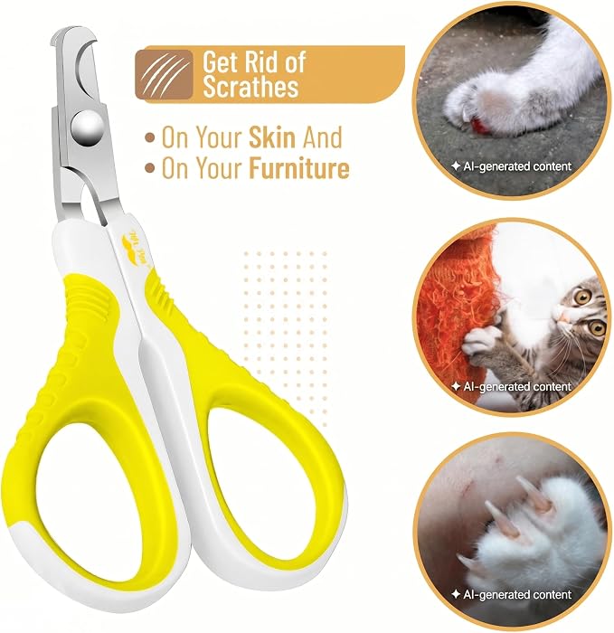 Mr. Pen- Cat Nail Clipper, Stainless Steel | Professional Sharp Cat Claw Trimmer for Small and Medium Cats, Pet Nail Clipper with Sturdy Non Slip Handle