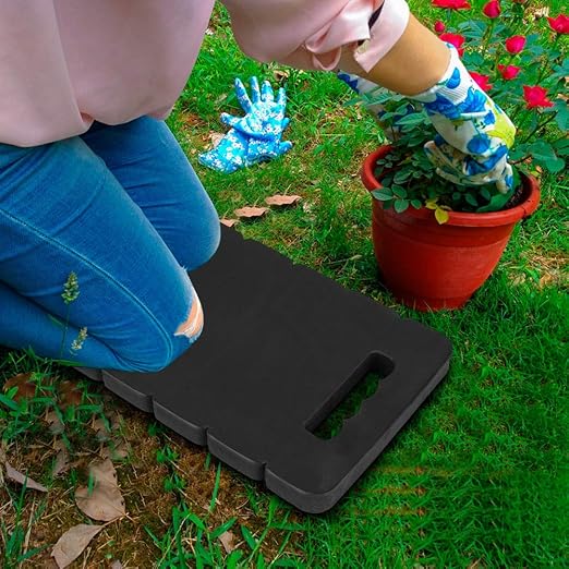 Fdit Garden Kneeling Pad Cushion Mat, Portable Protective Knee Support for Gardening Bath EVA Black 17.8 x 8.2 x 0.9 in 1 Pack