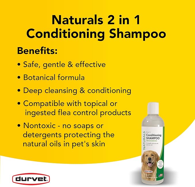 Durvet Naturals Conditioner Shampoo, 17-Ounce