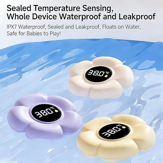 Floating Bath Thermometers Cartoon Flower Water Meter Safe Thermometers