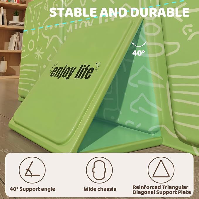 Collapsible Baby Bathtub for Newborn to Toddler, Foldable Toddler Bathtub with Drain Plug, Non-Slip Portable Infant Bath Tub for Travel, Storage & Outdoor Use, Green